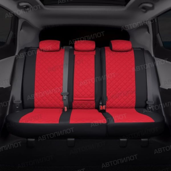 Чехлы Автопилот Экокожа Ромб на SsangYong Rexton 2002-2012 г.в.