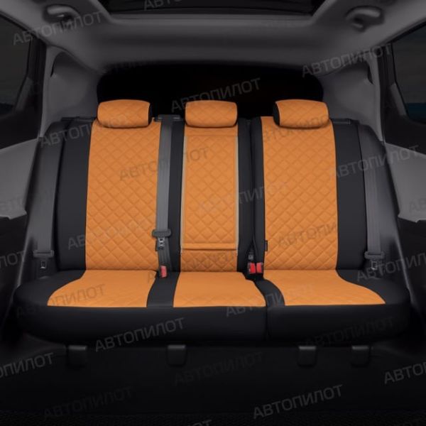 Чехлы Автопилот Экокожа Ромб на SsangYong Rexton 2002-2012 г.в.