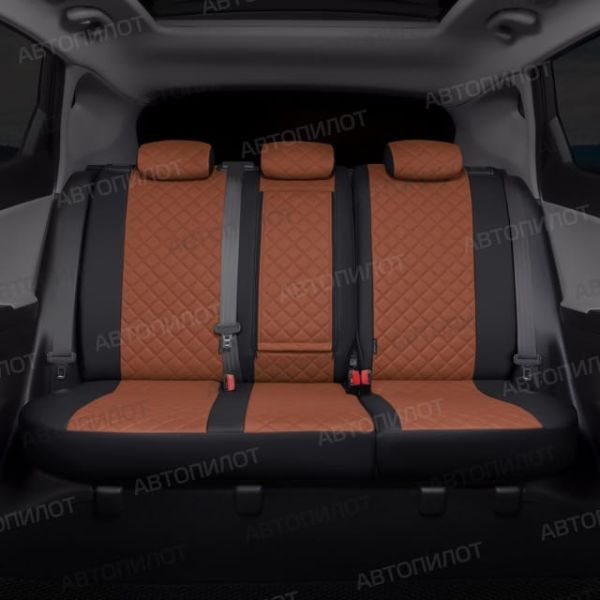 Чехлы Автопилот Экокожа Ромб на SsangYong Rexton 2002-2012 г.в.