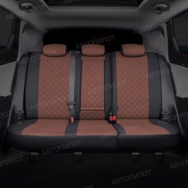 Чехлы Автопилот Экокожа Ромб на SsangYong Rexton 2002-2012 г.в.