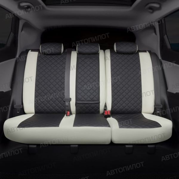 Чехлы Автопилот Экокожа Ромб на SsangYong Rexton 2002-2012 г.в.
