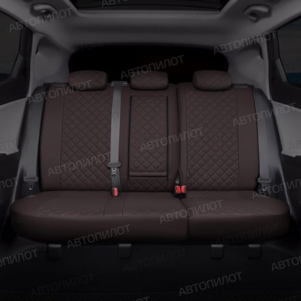 Чехлы Автопилот Экокожа Ромб на SsangYong Rexton 2002-2012 г.в.