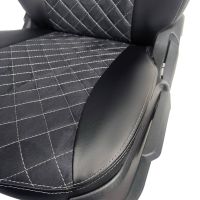 Чехлы Алькантара на Chevrolet Lanos