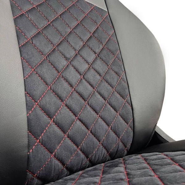 Чехлы Алькантара на Chevrolet Lanos