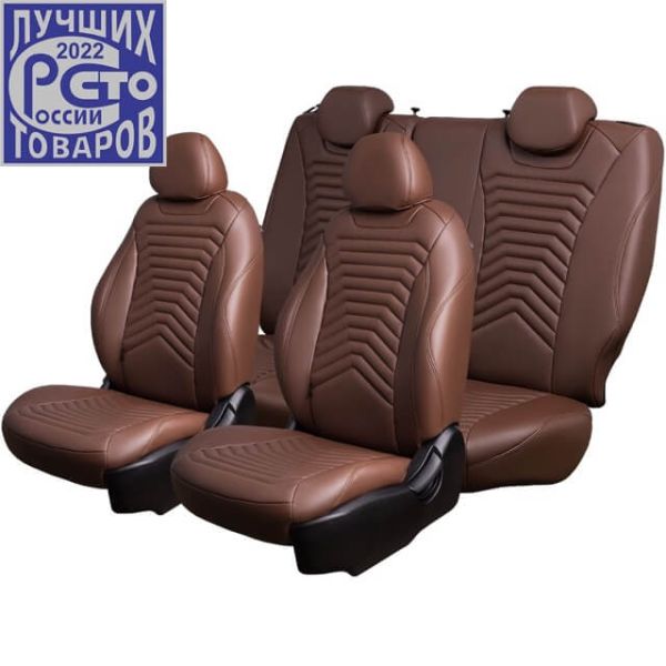 Чехлы Премиум Экокожа Байрон Президент|Жук на Renault Fluence 2009-2017 г.в.