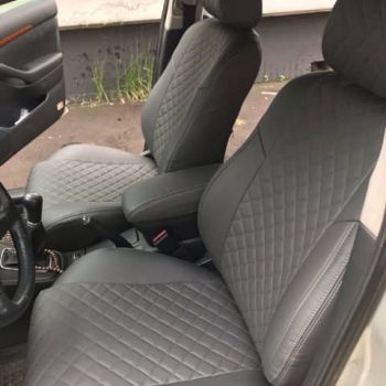 Авточехлы Автопилот темно серый Ромб